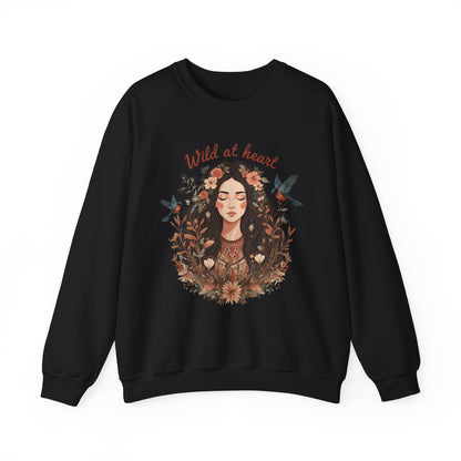 Wild im Herzen Unisex Heavy Blend ™ Crewneck Sweatshirt - EmpressKorea