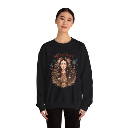 Wild at Heart Unisex Heavy Blend ™ Crewneck Sweatshirt - EmpressKorea