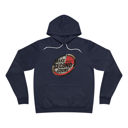 Maak elke tweede telling unisex spons fleece pullover hoodie