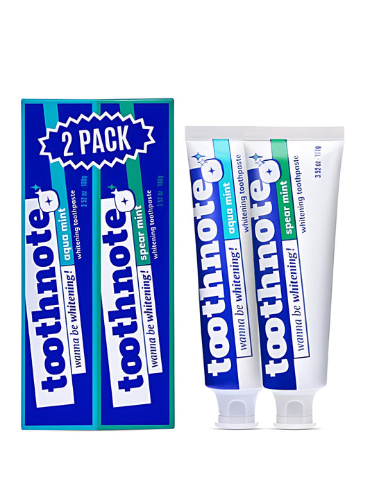 Tannnote Whitening Toothing Aqua Mint 100g + Spear Mint 100g Set