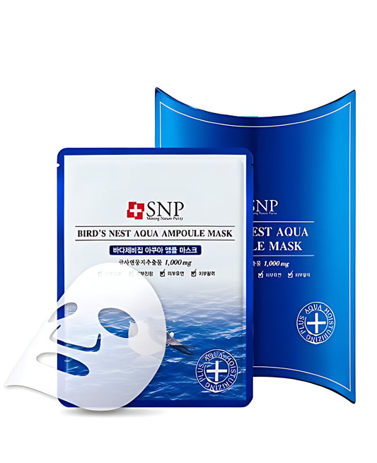 SNP Bird's Nest Aqua Ampoule Mask 25ml*10 Pack