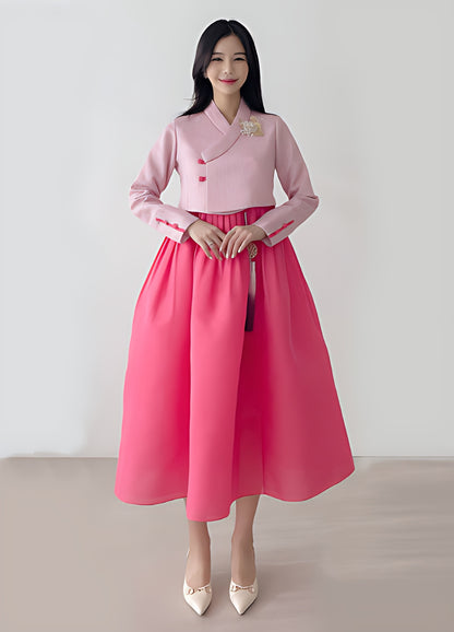 Women's Living Hanbok No.56 Brisa Women's One-Piece Improved Fusion Waist Skirt Dress