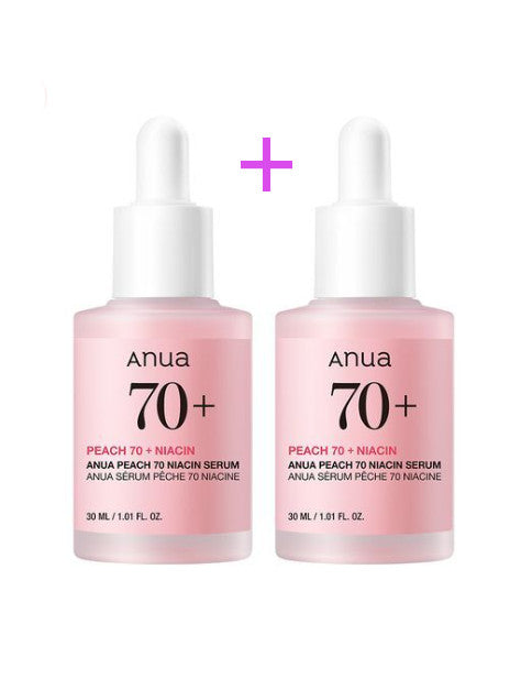 Anua Peach 70 ниациновая сыворотка 70% 30 мл+30 мл