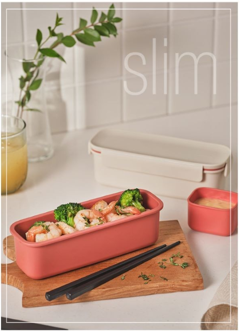 Locknock Slim 1-Tier Lunch Box 220ml