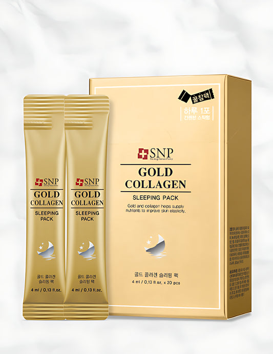 SNP Gold Collagen Sleeping Pack Stick Type 20 Packs