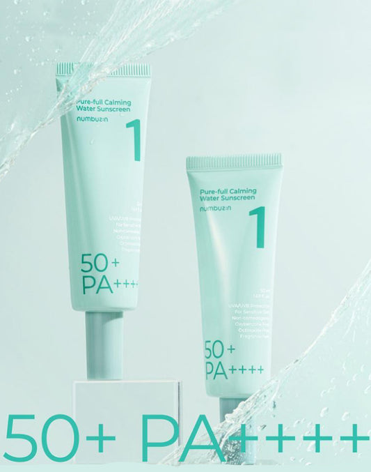 Edição limitada Numbuzin No.1 Cheongcho Sonothing Clear Water Film Sun Cream 50ml+50ml