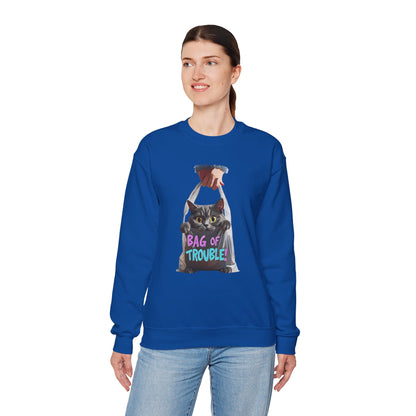 Bag of trouble Unisex Heavy Blend™ Crewneck Sweatshirt - EmpressKorea