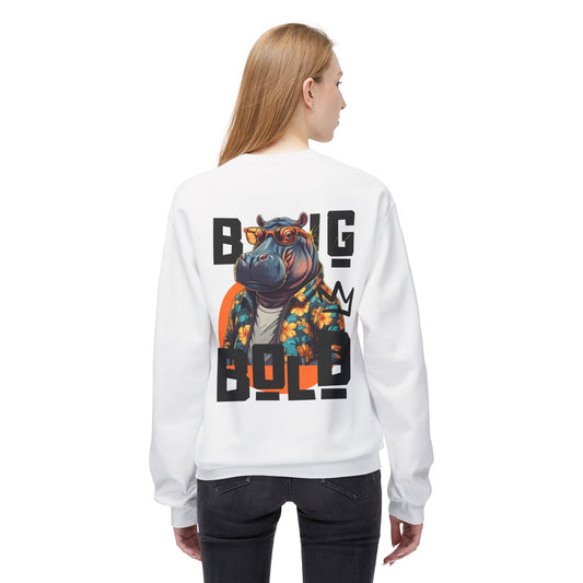 Big Bold Unisex im Mittelgewicht Softstyle Fleece Crewneck Sweatshirt