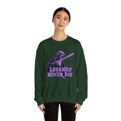 Legends Never Die Unisex Heavy Blend ™ CrewNeck Sweatshirt - EmpressKorea