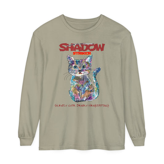 Shadow Striker Unisex Garment-Dyed Long Sleeve T-skjorte