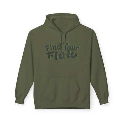 Hitta ditt flöde unisex midweight softstyle fleece hoodie - EmpressKorea