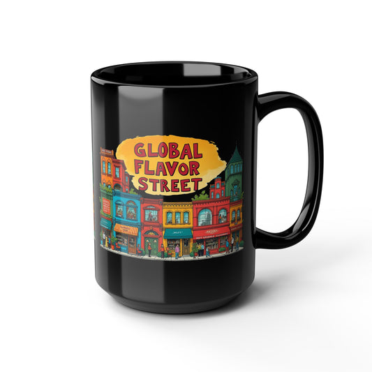 Global Flavor Street Black Mug (11 унций, 15 унций) - EmpressKorea