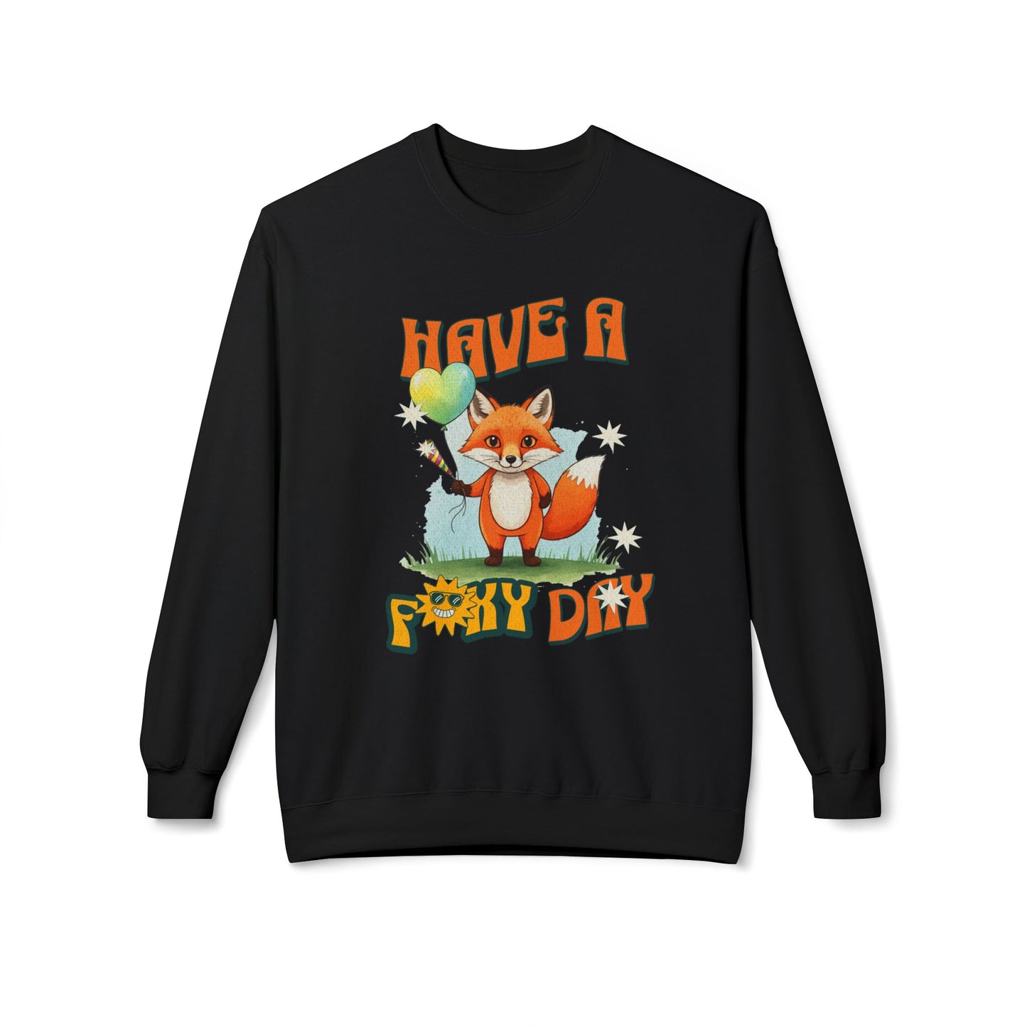 Hab einen Foxy -Geburtstag! Unisex im Mittelgewicht Softstyle Fleece Crewneck Sweatshirt - EmpressKorea