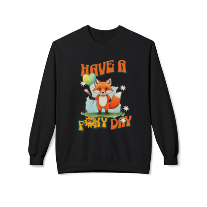 Ha en Foxy -bursdag! Unisex midtvekt Softstyle Fleece CrewNeck Sweatshirt - EmpressKorea