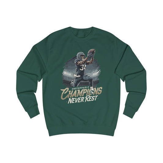 Champions hviler aldri unisex sweatshirt