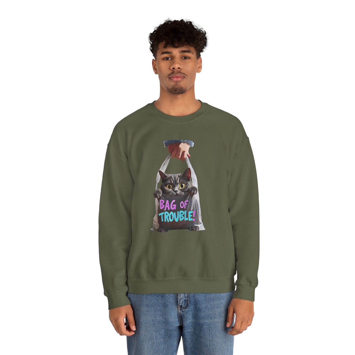 Påse med problem unisex tung blandning ™ crewneck tröja - EmpressKorea