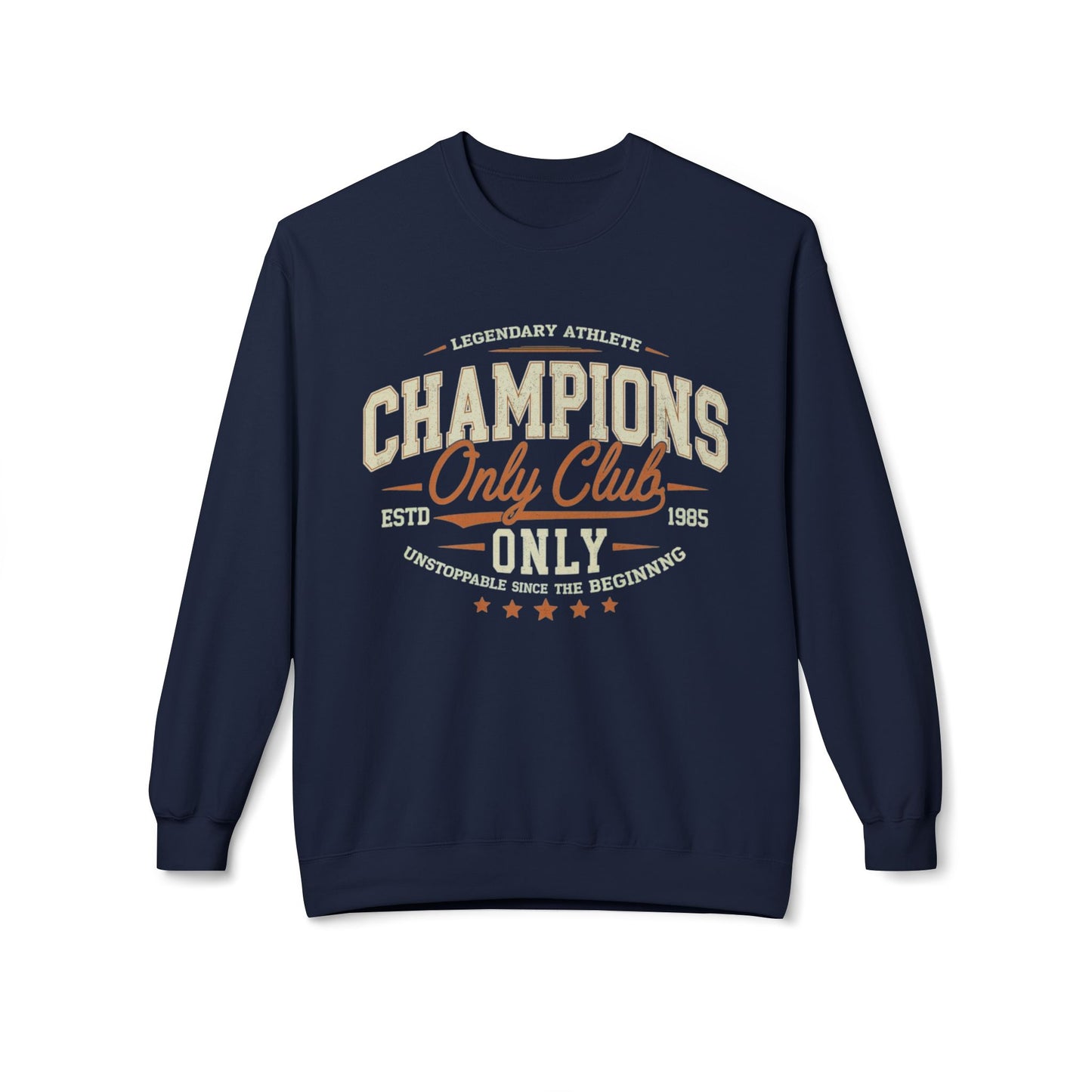 Champions Only Club Unisexe Midweight Softstyle Fleece Crewneck Sweatshirt - EmpressKorea