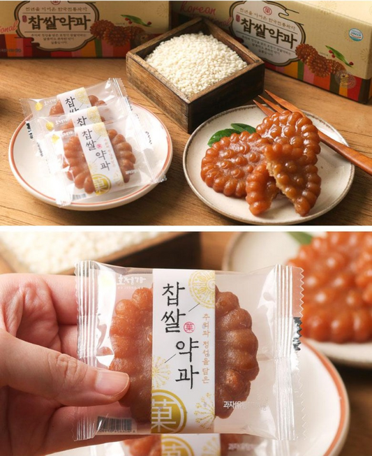 Hojeong-Ga Koreaner traditioneller Klebenreis Yakgwa Set 1 kg