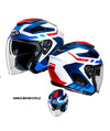 HJC i30 Aton MC21 Open Face Motorcycle Helmet