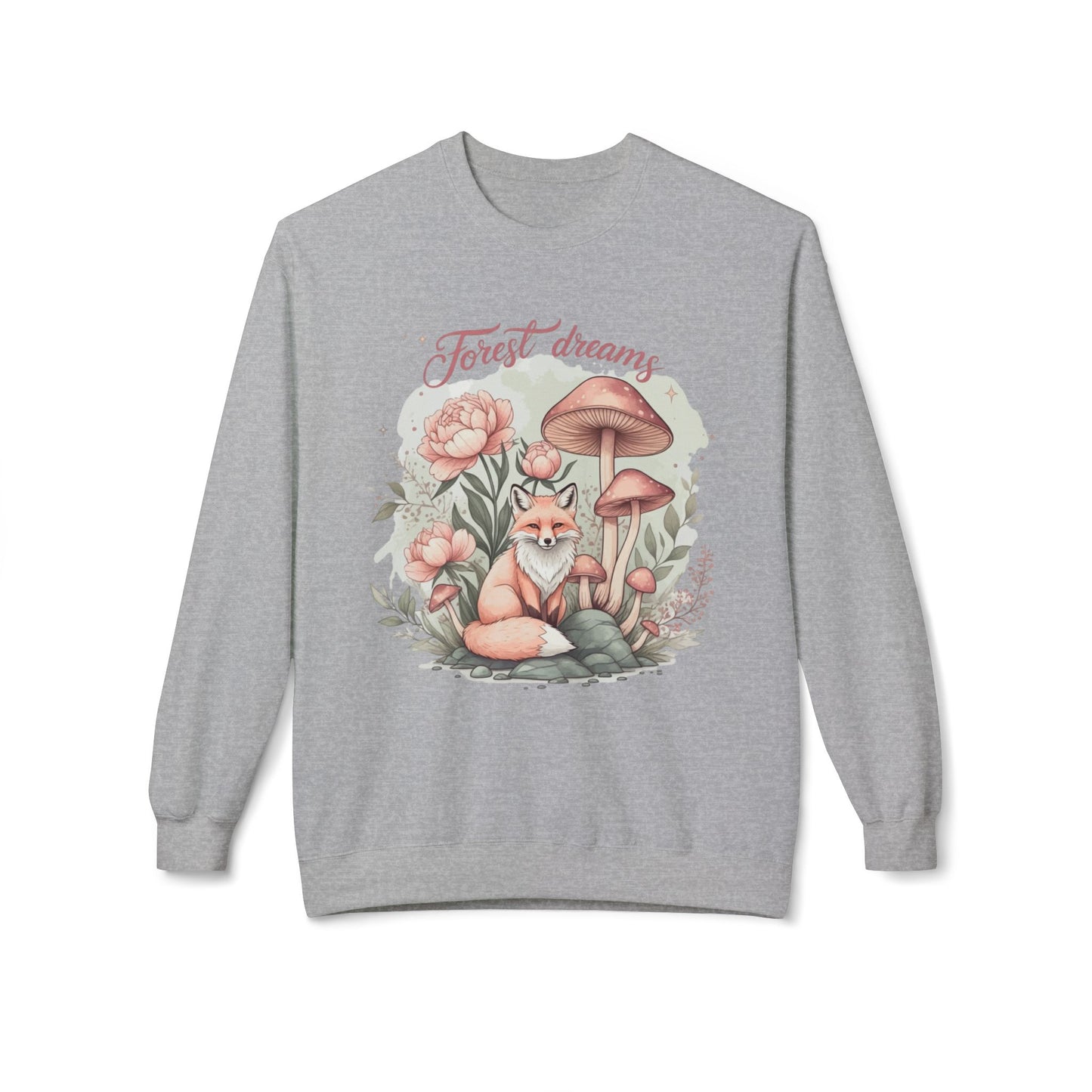 Forest Dream Unisex Midweight SoftStyle Fleece CrewNeck Sweatshirt - EmpressKorea