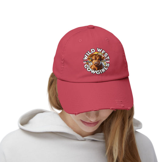 Wild West Cow Girls Unisex Ejressed Cap