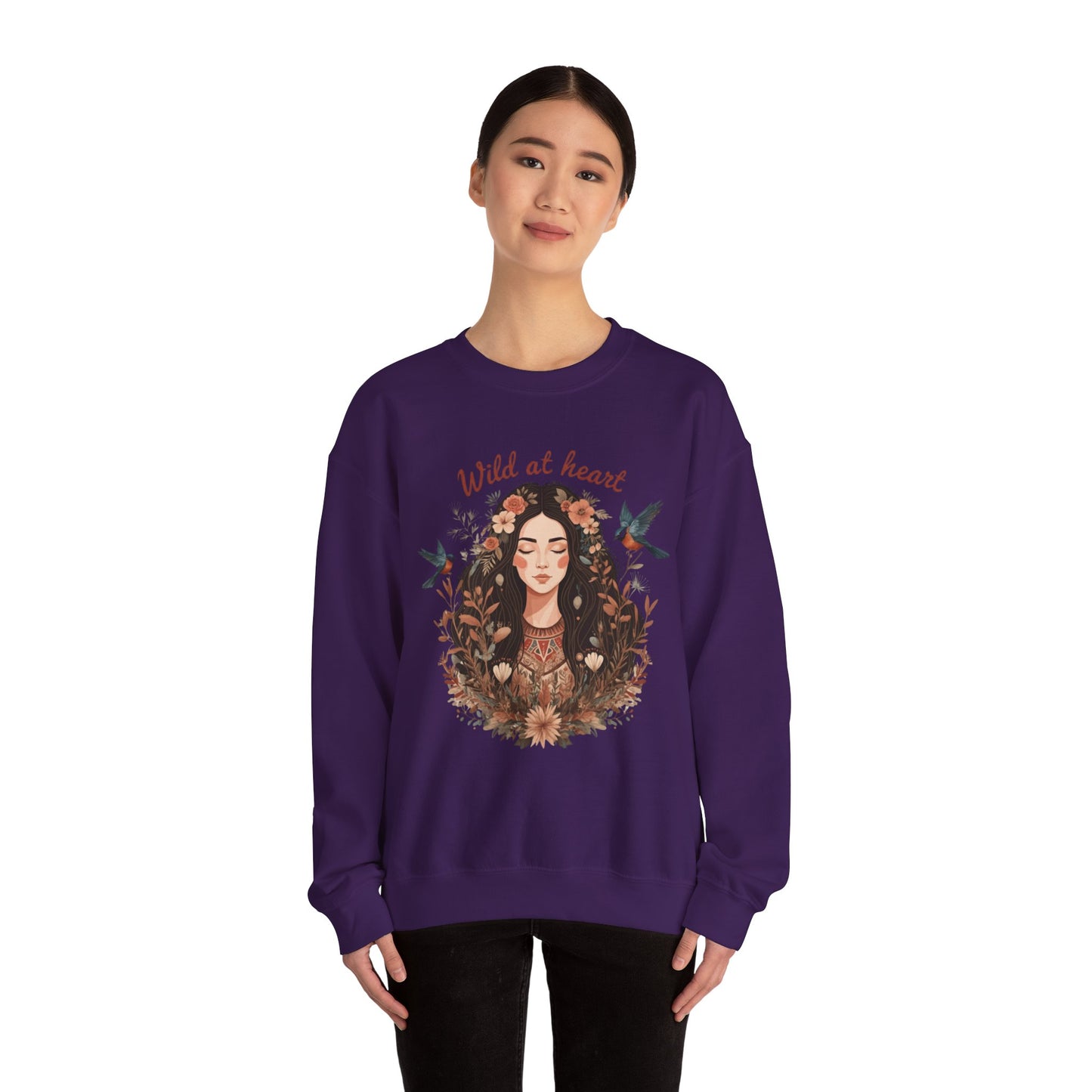 Wild im Herzen Unisex Heavy Blend ™ Crewneck Sweatshirt - EmpressKorea