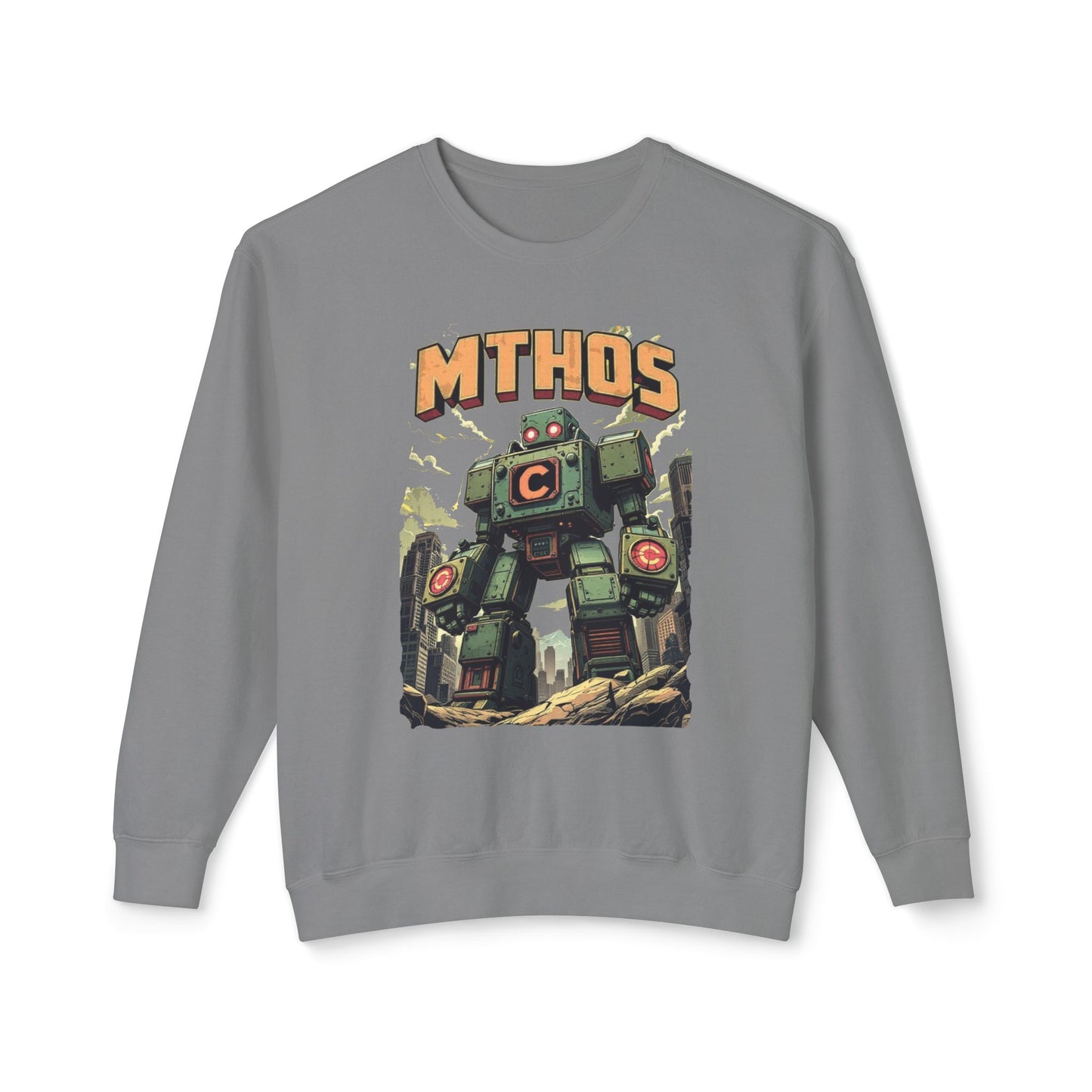 Mthos unisex lichtgewicht Crewneck sweatshirt - EmpressKorea