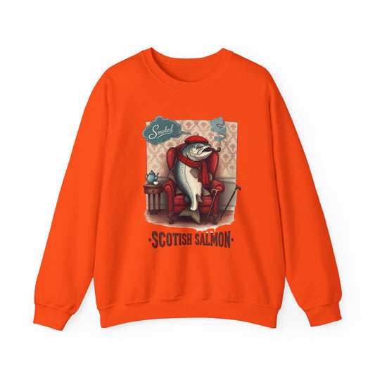 Salmão Scottish Unissex Heavy Blend ™ Crewneck Sweatshirt