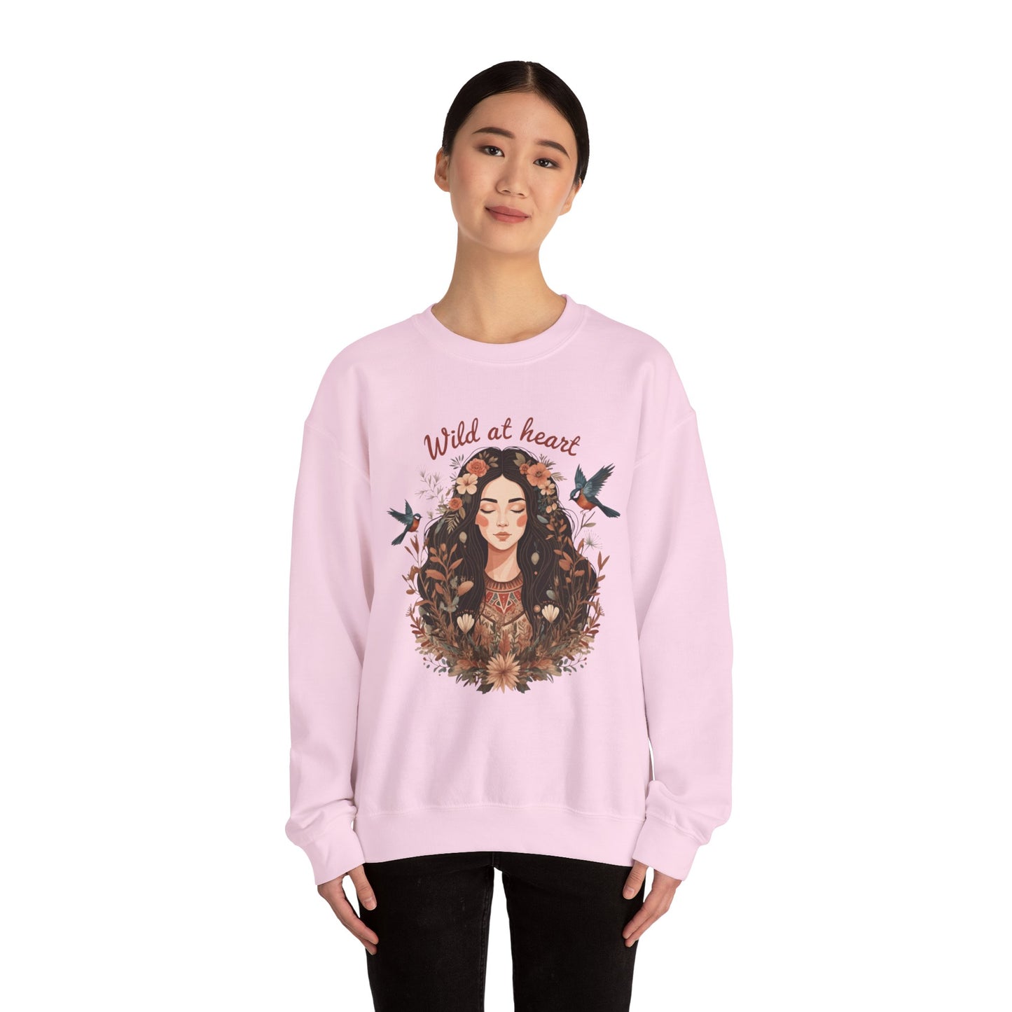 Wild at Heart Unissex Heavy Blend ™ Crewneck Sweetshirt - EmpressKorea