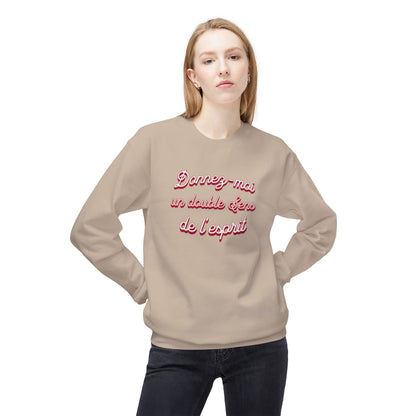 Manevi Duygunun Duble Bir kısmı Unisex Orta Ağır Softstyle Poleece Crewneck Sweatshirt - EmpressKorea