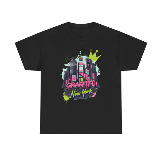 Graffiti New York unisex Heavy Cotton Tee - EmpressKorea