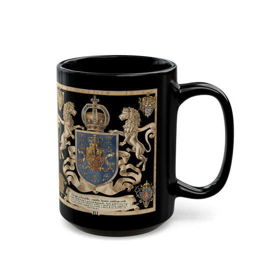 REAL HERITAGEM BLACK MUG (11oz, 15 onças)