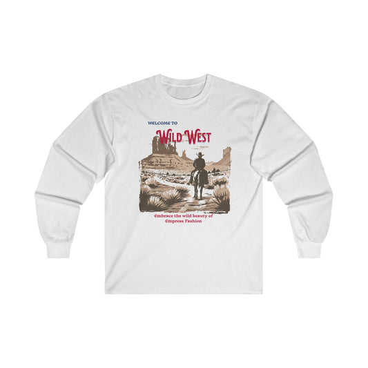 WILD West unisex ultra cotton tay áo dài tay