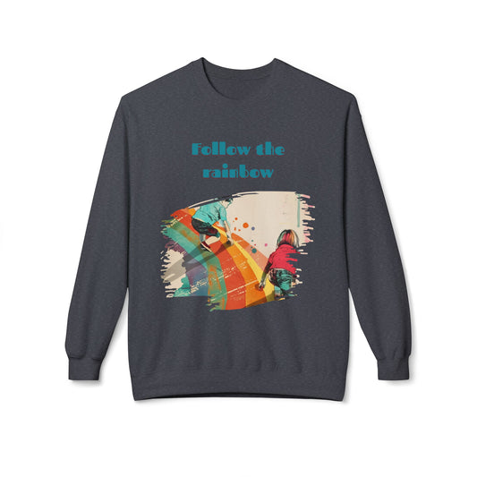 Suivez le sweat de monsets de sweat de mollet de softstyle unisexe arc-en-ciel