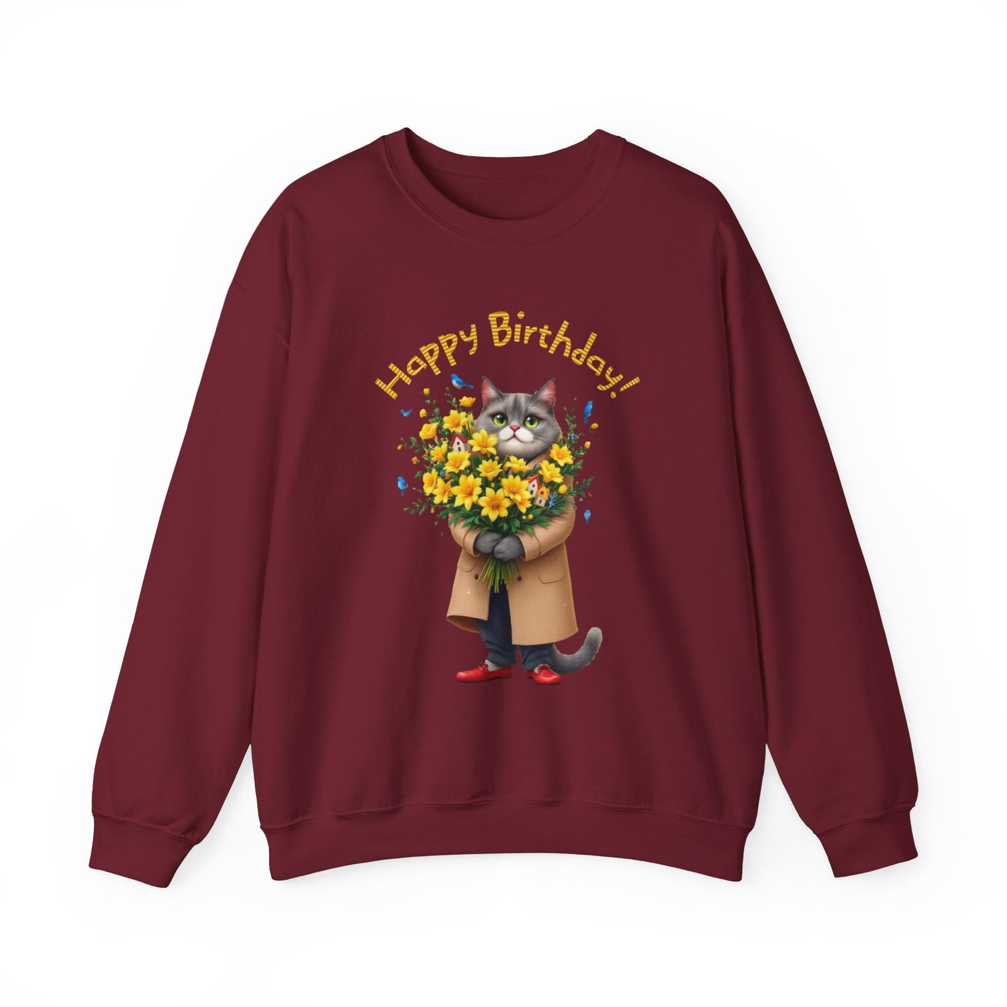 Feliz aniversário! UNISSISEX HEAVESSENT BLEND ™ Crewneck Sweetshirt - EmpressKorea