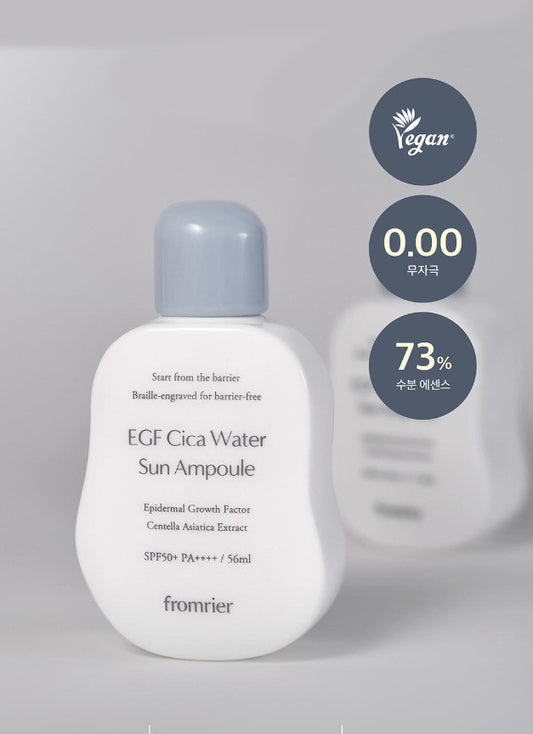 Fromrier Vegan EGF CICA Water Sun Ampoule 56 ml