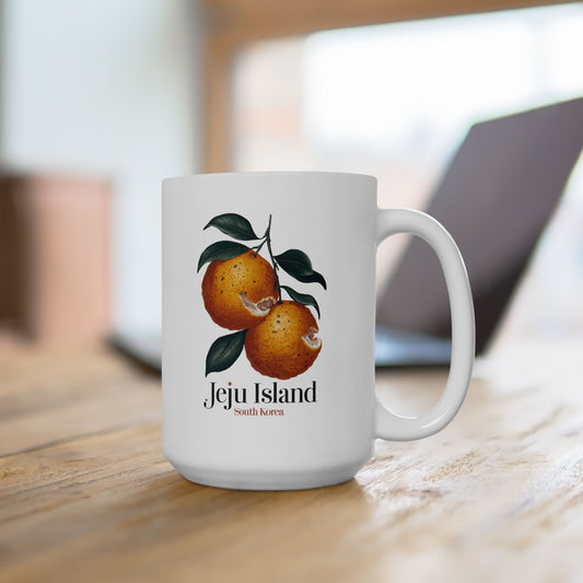 Jeju -saari keraaminen muki, (11oz, 15oz)