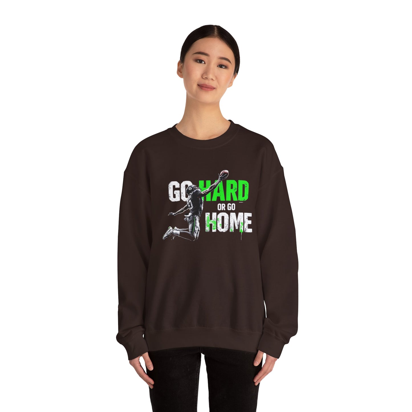 Téigh go crua nó téigh go baile2 unisex Heavy Blend ™ Crewneck Sweatshirt - EmpressKorea