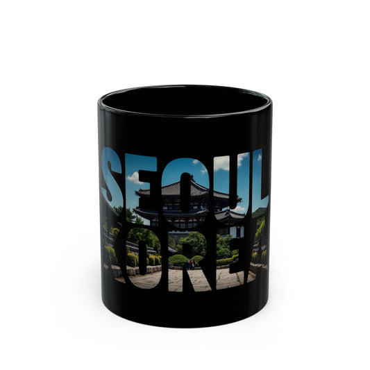 Seoul Hàn Quốc Mug đen (11oz, 15oz)