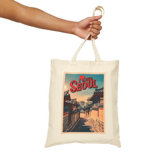 Jeg elsker Seoul Cotton Canvas Tote Bag