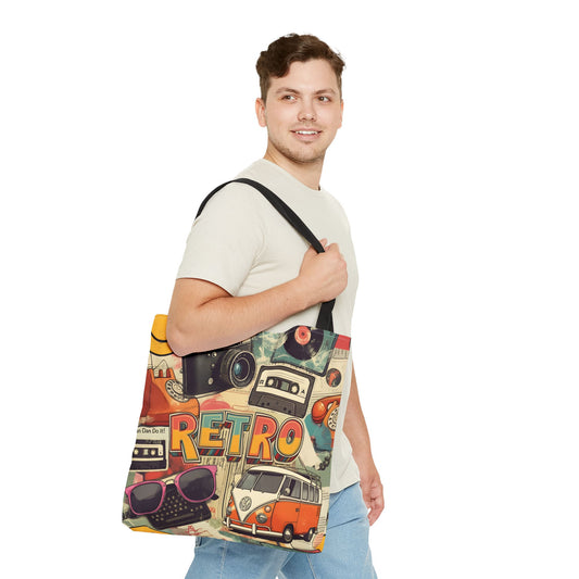 Retro Tote Çanta (AOP)