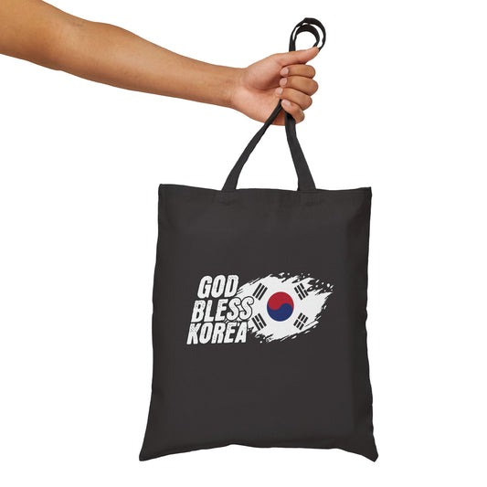 Gott segne Korea Cotton Canvas Tote Tasche