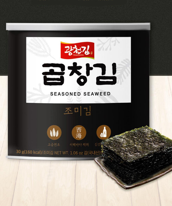 KWANGCHEONKIM Seasoning Seaweed 30g*4can