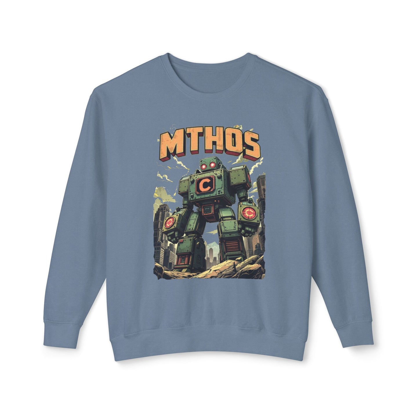 Mthos Unisex Lightweight Crewneck Sweatshirt - EmpressKorea