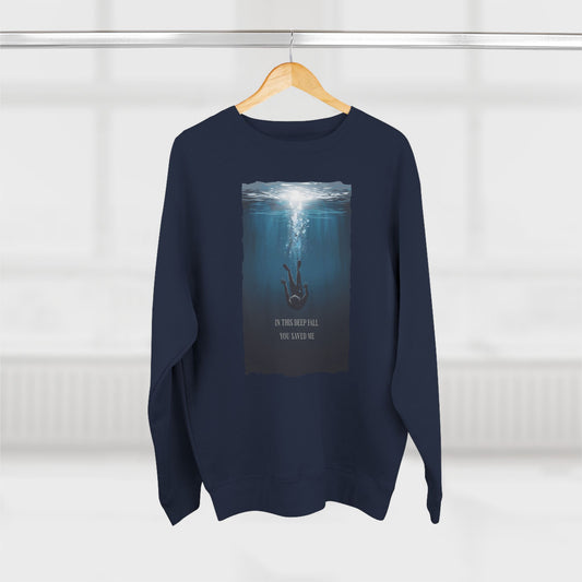 In this deep fall, you saved me Unisex Crewneck Sweatshirt  - EmpressKorea