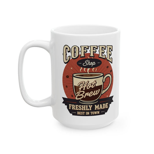 Coffee Shop Keramic Tasse, (11oz, 15oz) - EmpressKorea