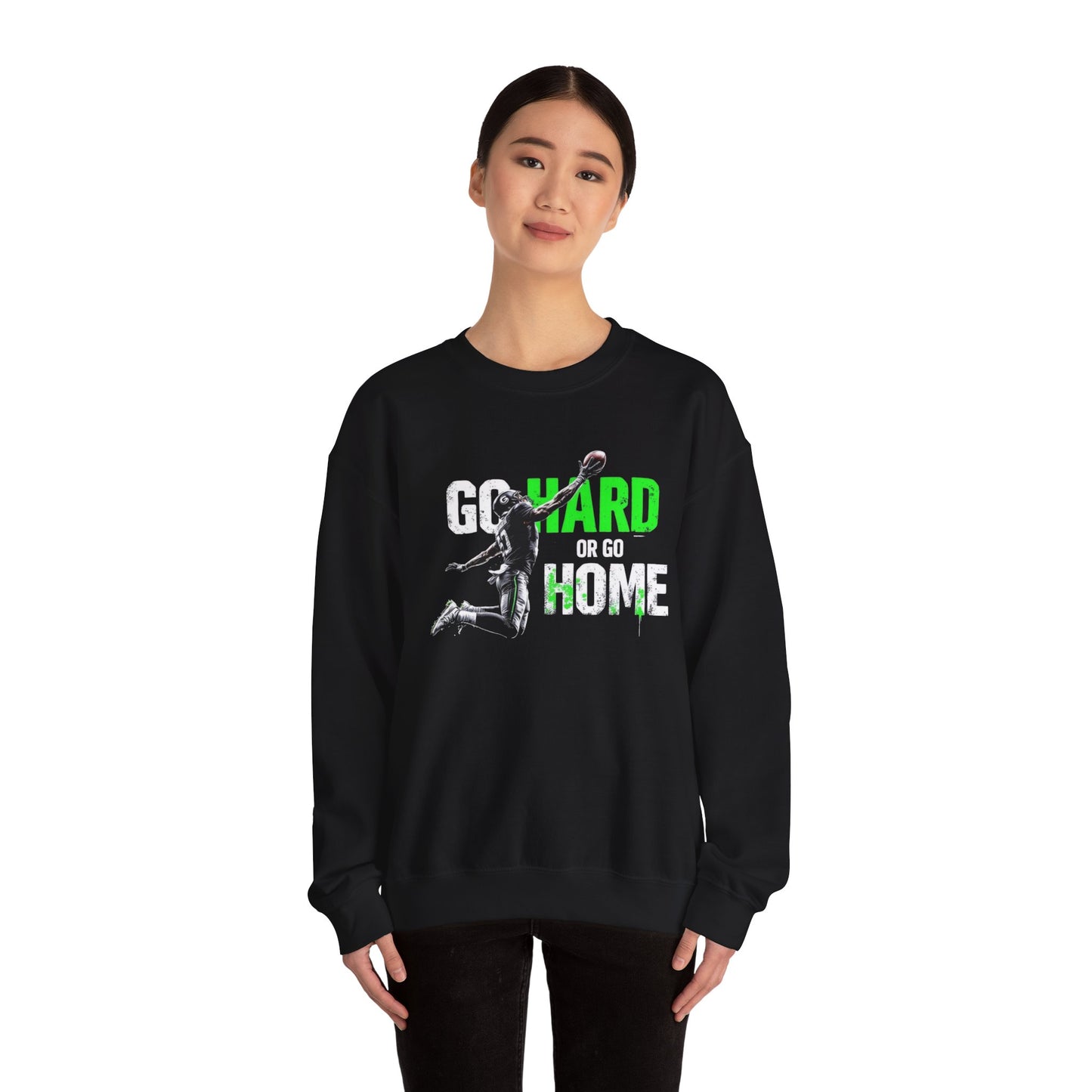 Gehen Sie hart oder gehen Sie nach Hause2 Unisex Heavy Blend ™ Crewneck Sweatshirt - EmpressKorea