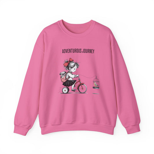 Avontuurlijke reis unisex Heavy Blend ™ Crewneck sweatshirt - EmpressKorea