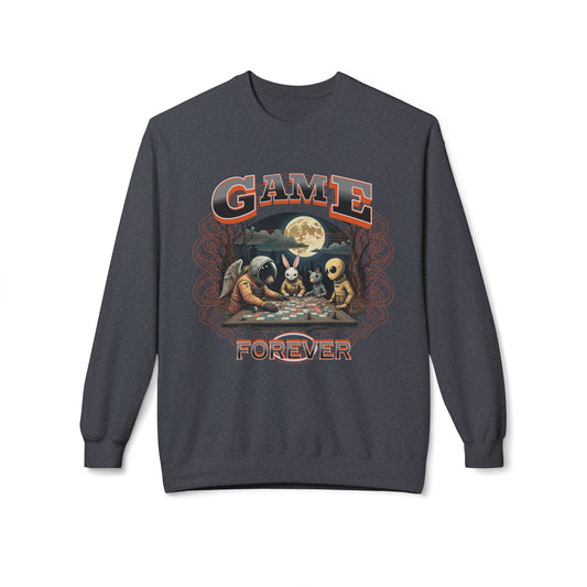 Game Forever Unisex Midweight SoftStyle Fleece CrewNeck Sweatshirt - EmpressKorea