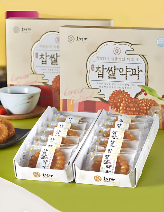 Hojeong-ga Korean perinteinen glutiininen riisi Yakgwa 14Pack 490G